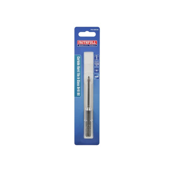 Faithfull Carbide Hard Tile & Glass Drill Bit