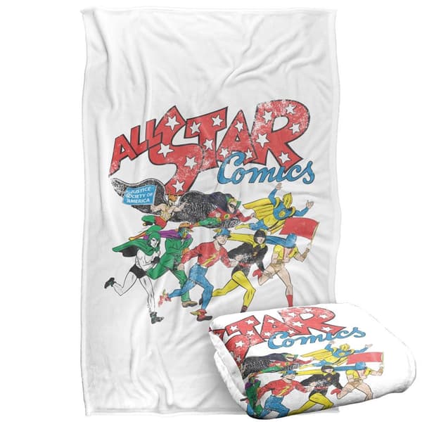 Justice League All Star Comic Soft Touch Blanket