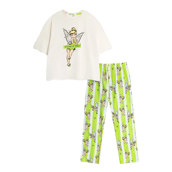 Tinkerbell naisten lyhythihainen pitkä pyjamasetti