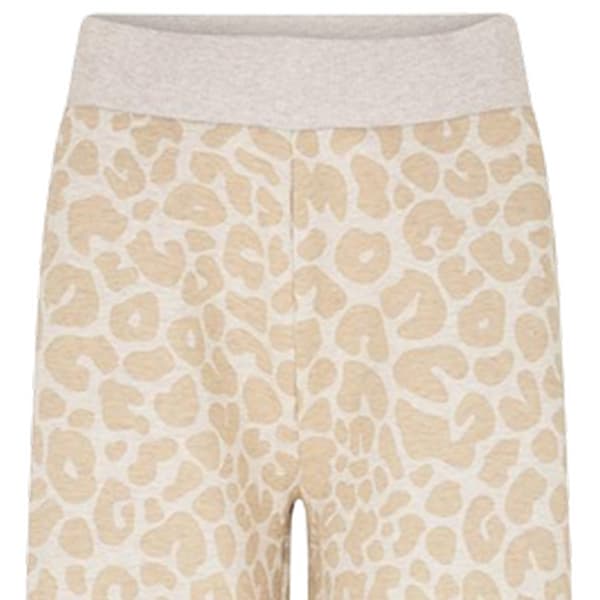 Boss Dam/Dam Leopardmönstrade Loungebyxor med vida ben
