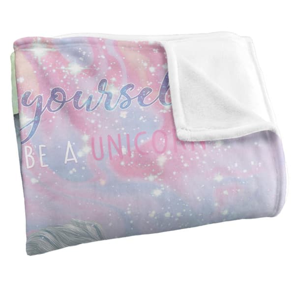 Reinders Be A Unicorn Silky Supersoft Blanket
