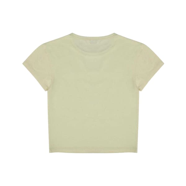 Jack Wills Dam/Dam Lemon Slim Croppad Topp