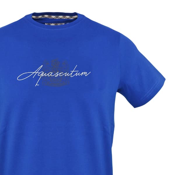Aquascutum Miesten Aquascutum Script T-paita