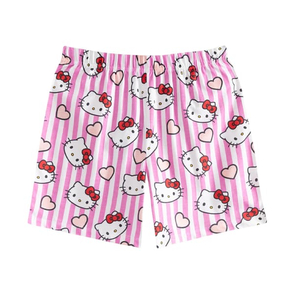Hello Kitty Flickor Hjärtan & Rosetter Kort Pyjamas Set