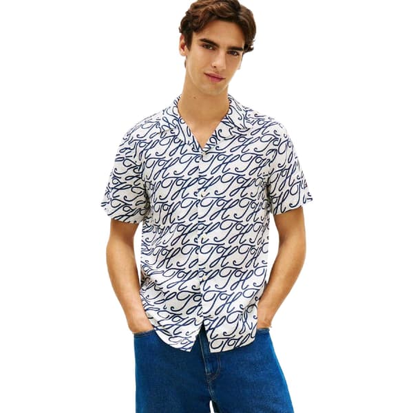 Tommy Hilfiger Herrskjorta med heltäckande tryck