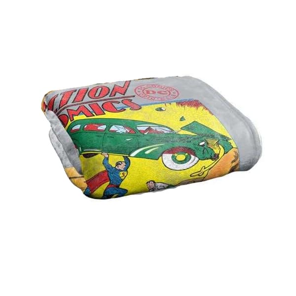 Superman Action Comics Soft Touch Blanket