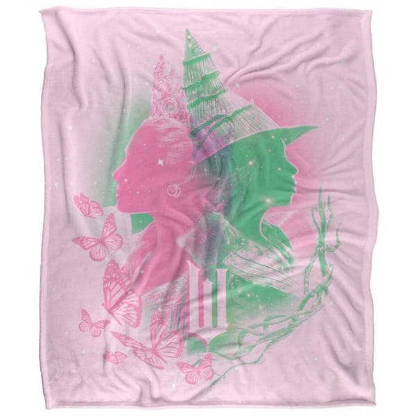 Wicked Elphaba and Glinda Portrait Soft Touch Blanket