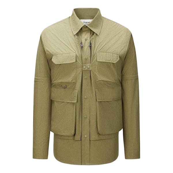 Firetrap Herr 3-i-1 Ripstop Konvertibel Skjorta