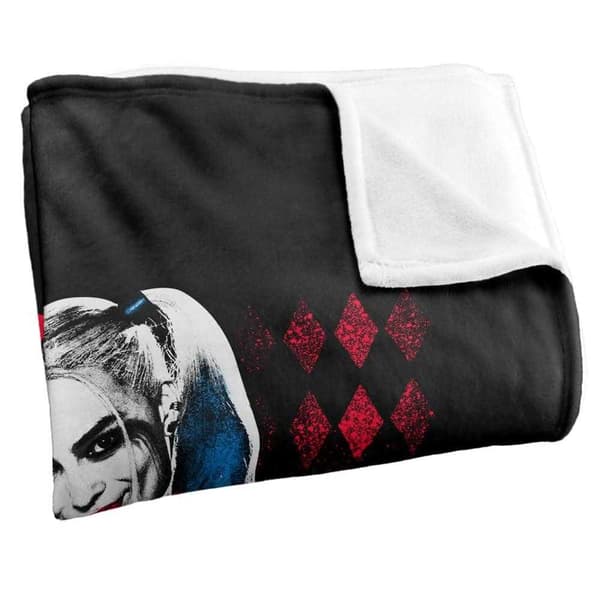Suicide Squad Harley Quinn Bat Blanket