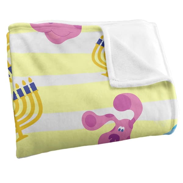 Blue´s Clues Silky Patterned Blue Hanukkah Supersoft-peitto