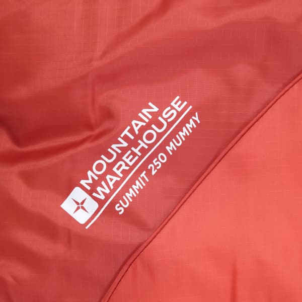 Mountain Warehouse Summit 250 Left Zip Mummy Sleeping Bag
