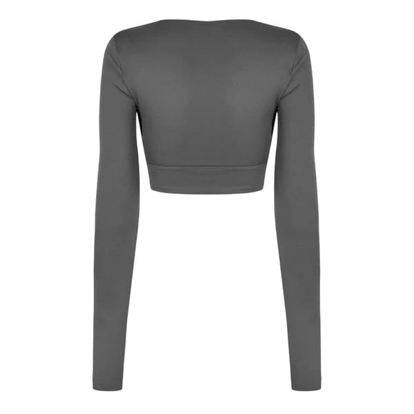 USA Pro Dam/Dam Ruched Långärmad Crop Top