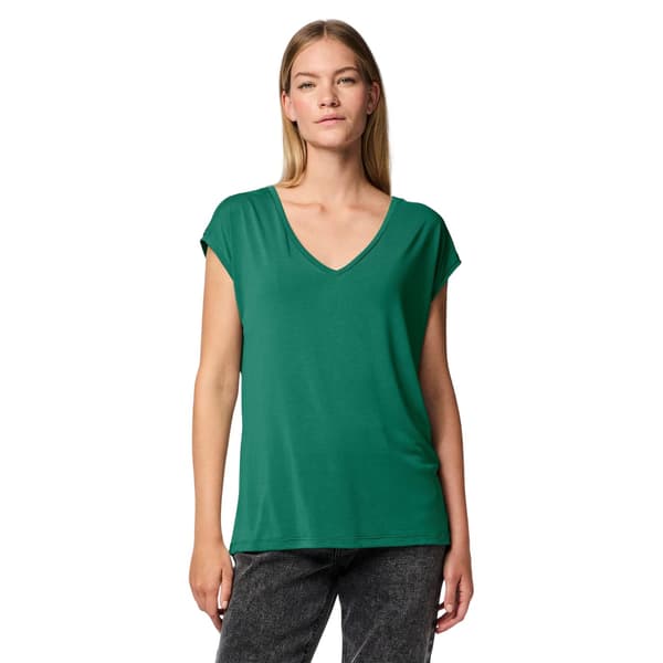 Pieces Dam Pckamala Stickad V-ringad T-shirt