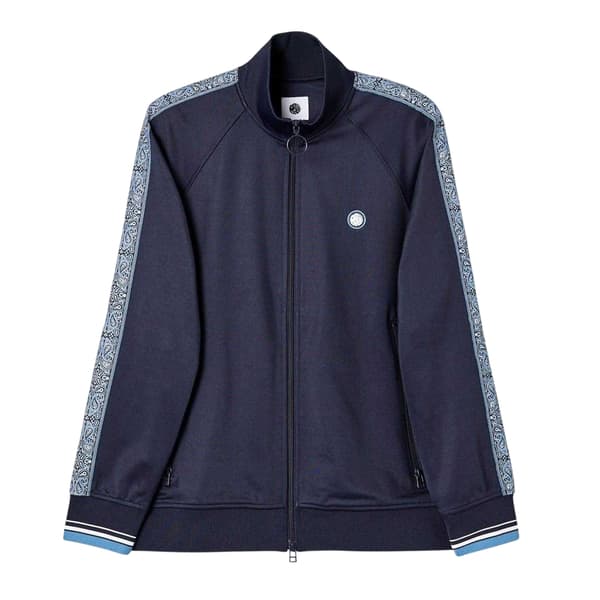 Pretty Green Herr Eclipse Paisley Tejpade Raglan Träningströja