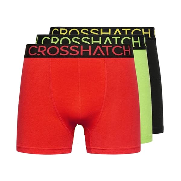 Crosshatch Herr Highlighter Boxershorts (3-pack)