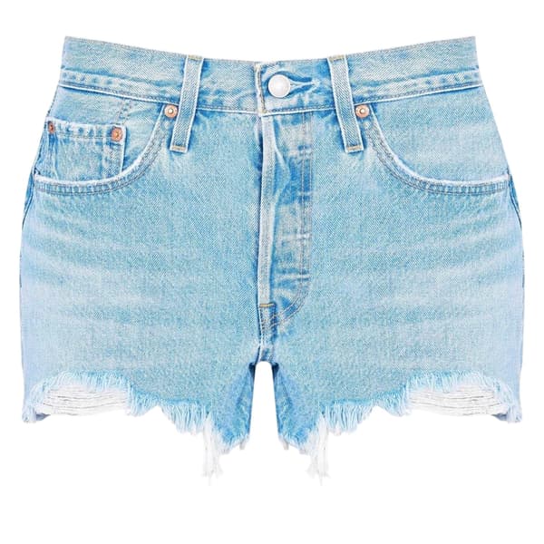 Levis Dam 501 Original Denim High Rise Shorts