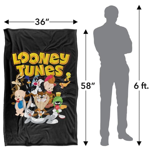 Looney Tunes Group Soft Touch Logo Blanket