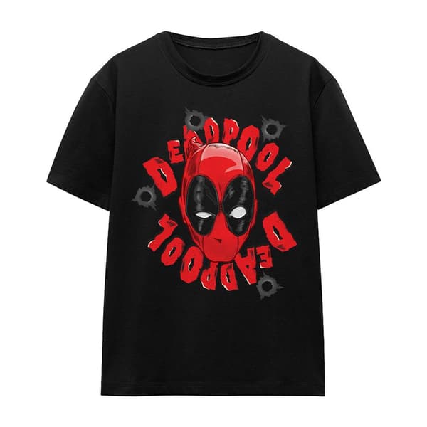 Deadpool Unisex Aikuisten Pää T-paita