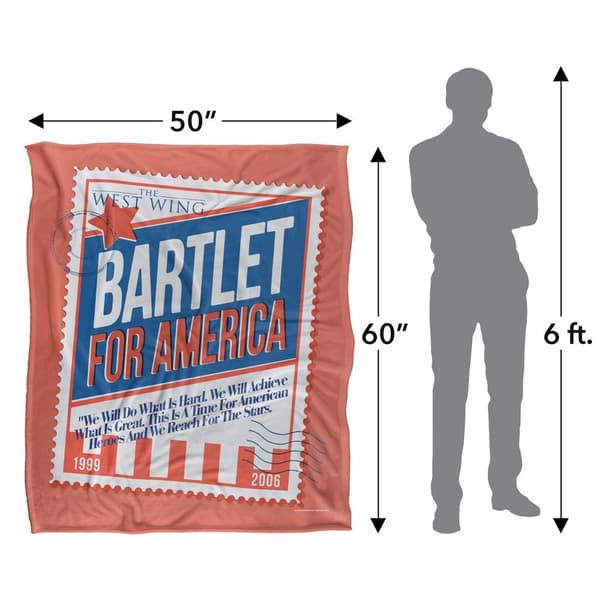 West Wing Bartlet For America Silky Supersoft Blanket