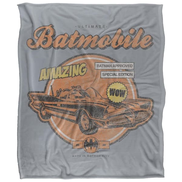Batman Amazing Batmobile Soft Touch Blanket