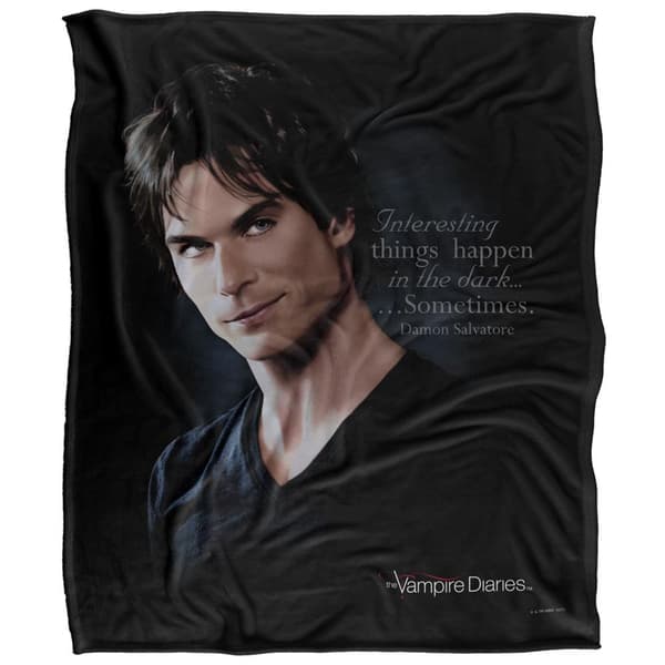 Vampire Diaries Interesting Things Damon Blanket