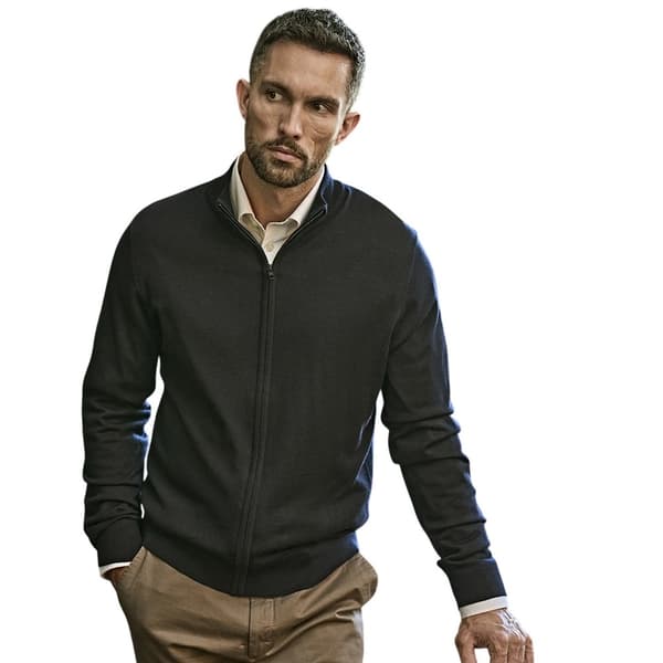 Tee Jays Mens Knitted Full Zip Jacket