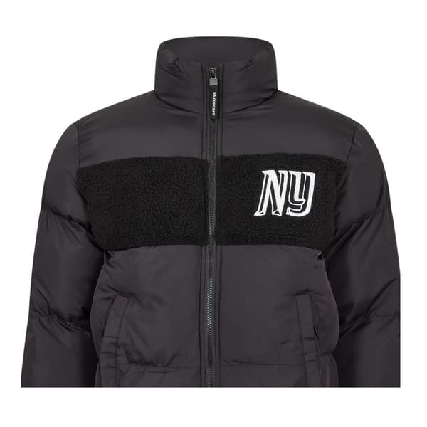 NY Concept Mens Panel Sherpa Puffer Jacket