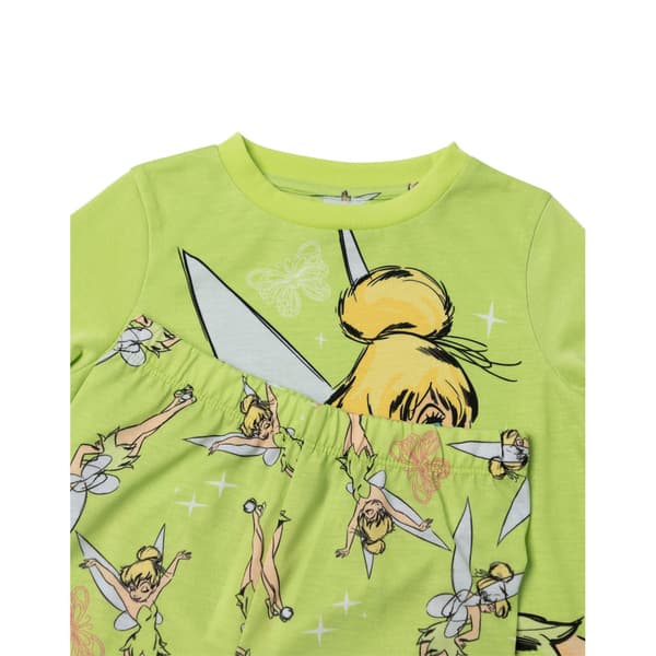 Tinkerbell Tyttöjen Perhoset Pitkä Pyjamasetti