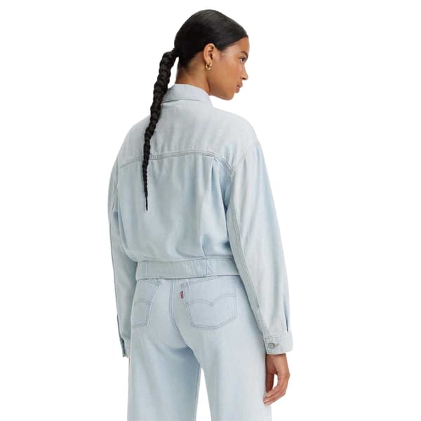 Levis Dam/Kvinnor Bomullsdenim Truckerjacka
