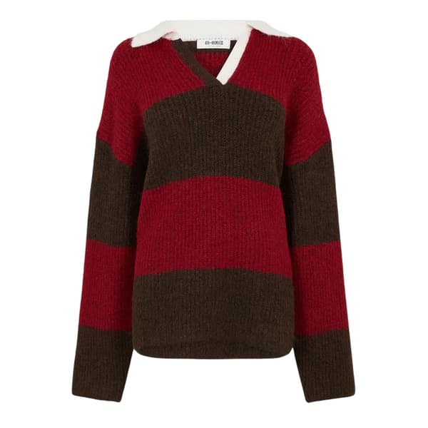 4th & Reckless Womens/Ladies Collared Oversized Sweater Top