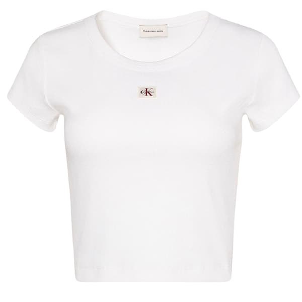 Calvin Klein Dam Ribbad Vävd Crop Top