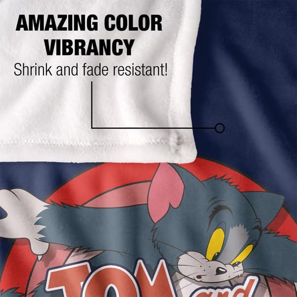 Tom And Jerry Cat And Mouse Printed Soft Touch Blanket