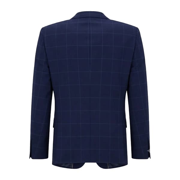 Boss Mens Plaid Lapel Collar Blazer