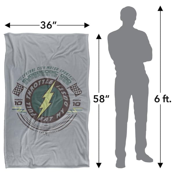 The Flash Supersonic Dad Fathers Day Blanket