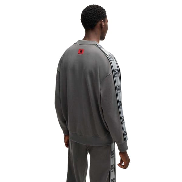 Hugo Herrtröja Red Label Bomull Märkt Tejp Sweatshirt