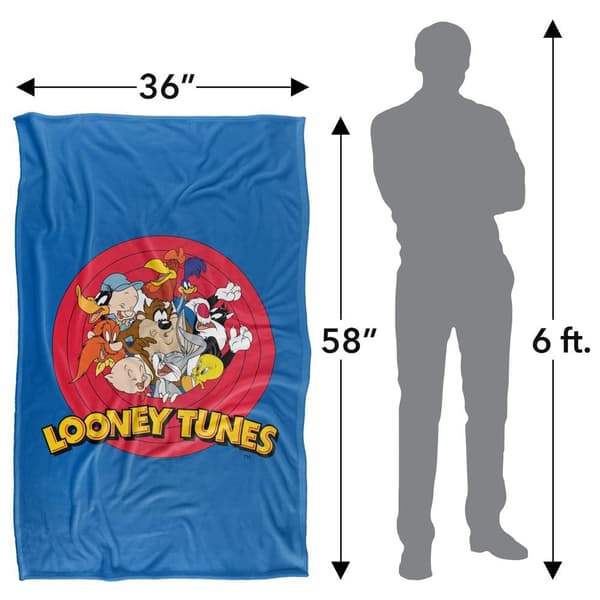 Looney Tunes Group Shot Polyester Soft Touch Blanket