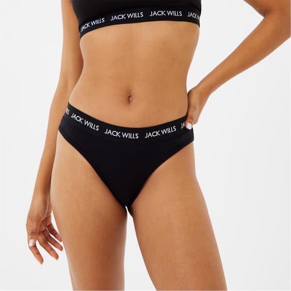 Jack Wills Dam/Dam Upprepade Logotyp Trosor (3-pack)