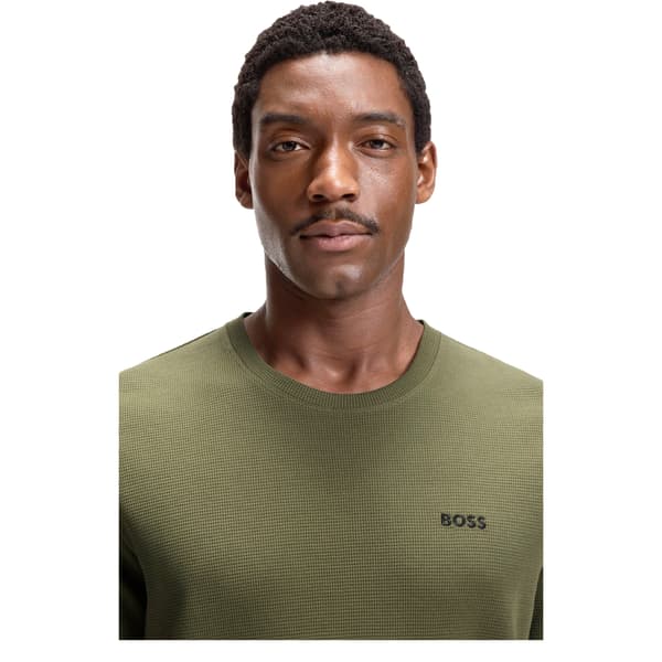Boss Mens Waffle Knit Structured Pyjama Top