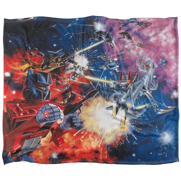 Transformers Silky Box Art Autobot Supersoft Blanket