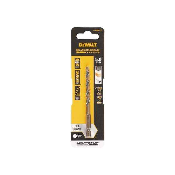 DeWALT Power Tools Sort&guld Hex Hss-g-bor