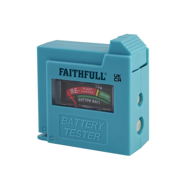 Faithfull Batteritester til Aa, Aaa, C, D & 9v