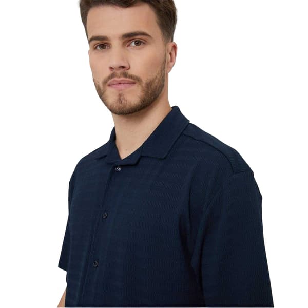 Threadbare Mens Drewrea Short-Sleeved Shirt