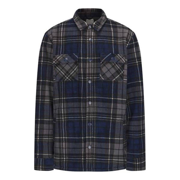 SoulCal Mens Plaid Polyester Shacket