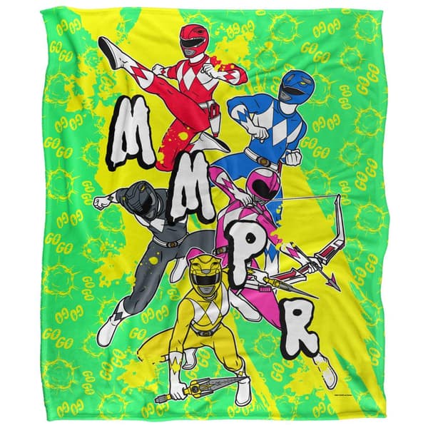 Power Rangers Group Shot Blanket