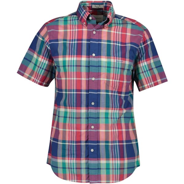Gant Mens Patterned Short-Sleeved Shirt