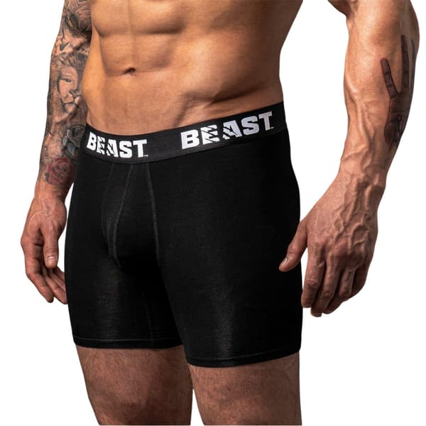 BEAST Herr Enfärgade Bambu Boxershorts (3-pack)