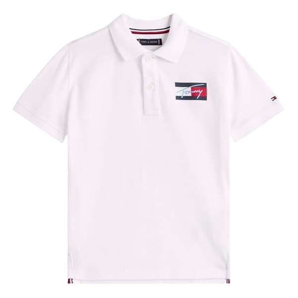 Tommy Hilfiger Barn/Kids Script Flag Regular Pikétröja