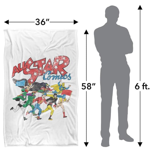 Justice League All Star Comic Soft Touch Blanket