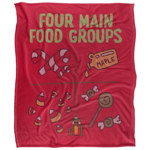 Elf Main Food Groups Blanket
