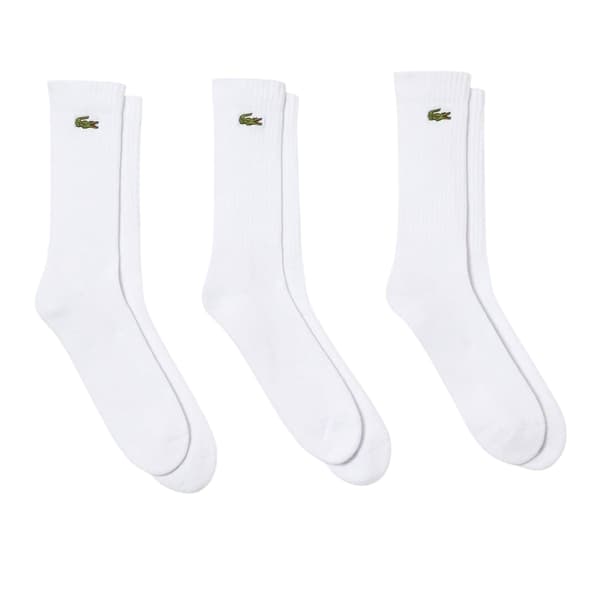 Lacoste Unisex Vuxen Logotyp Bomullsstrumpor (3-pack)